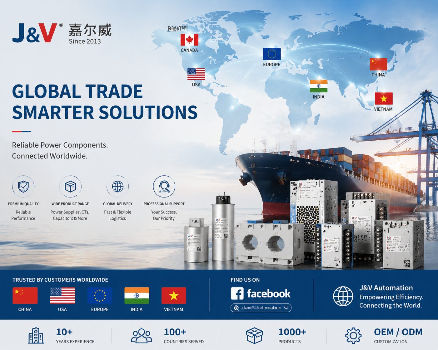 J&V logistics and global delivery support